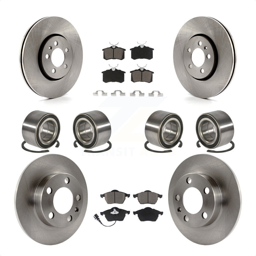 [Avant + Arrière] Kit de Roulement de roue pour 2004 Volkswagen Golf 2.8L 1.8L KBB-117398 par Transit Auto