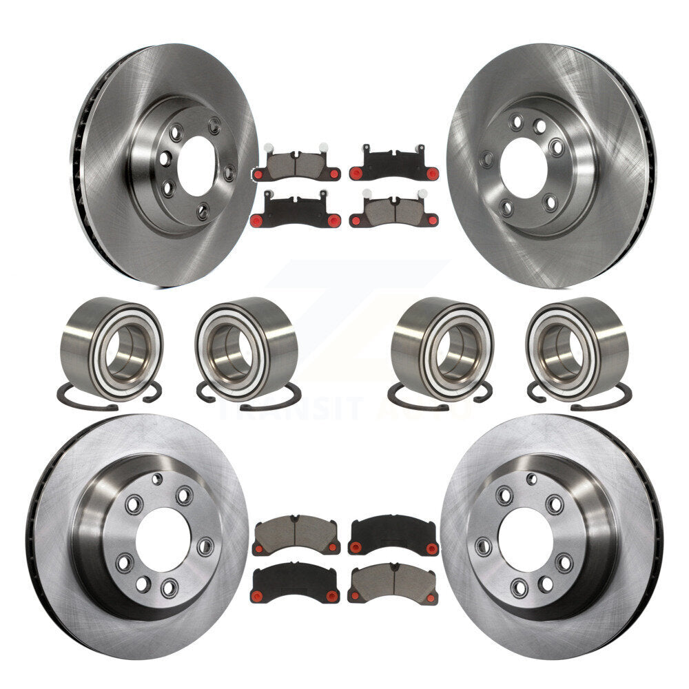 [Avant + Arrière] Kit de Roulement de roue pour 2011-2012 Porsche Cayenne Base avec 380mm Diameter Rotor KBB-117439