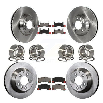 [Avant + Arrière] Kit de Roulement de roue pour 2011-2012 Porsche Cayenne Base avec 380mm Diameter Rotor KBB-117439