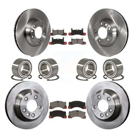 [Avant + Arrière] Kit de Roulement de roue pour 2011-2012 Porsche Cayenne Base avec 380mm Diameter Rotor KBB-117439