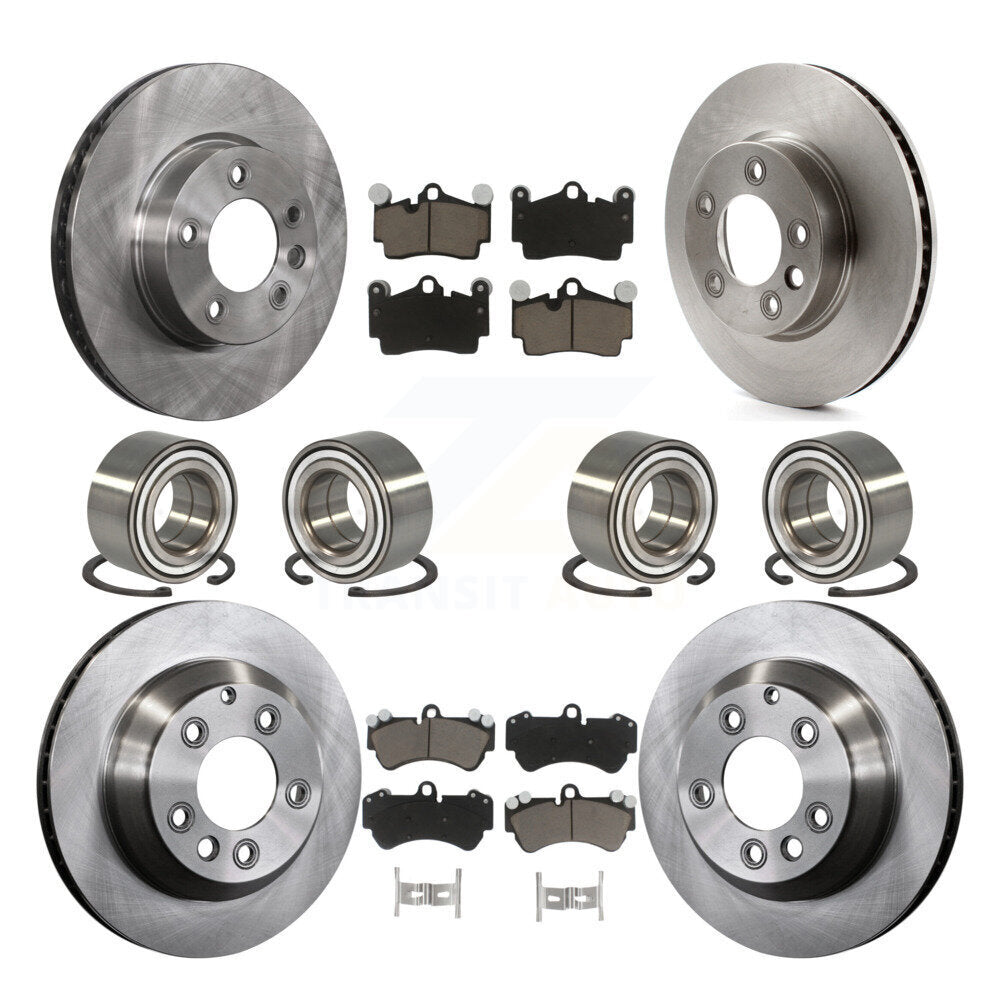 [Avant + Arrière] Kit de Roulement de roue pour 2004-2005 Volkswagen Touareg Coil front springs avec 330mm Diameter Rotor KBB-117441