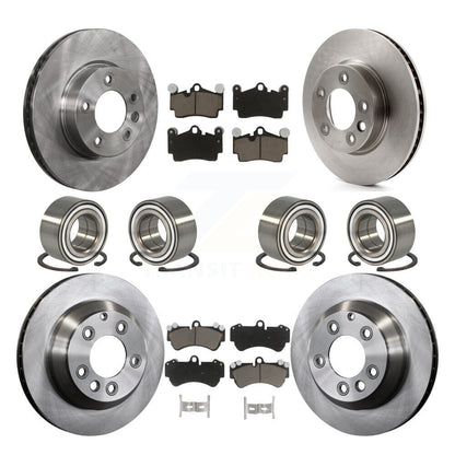 [Avant + Arrière] Kit de Roulement de roue pour 2004-2005 Volkswagen Touareg Coil front springs avec 330mm Diameter Rotor KBB-117441