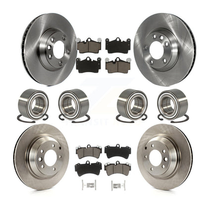 [Avant + Arrière] Kit de Roulement de roue pour 2011-2012 Audi Q7 avec 358mm Diameter Rotor KBB-117442