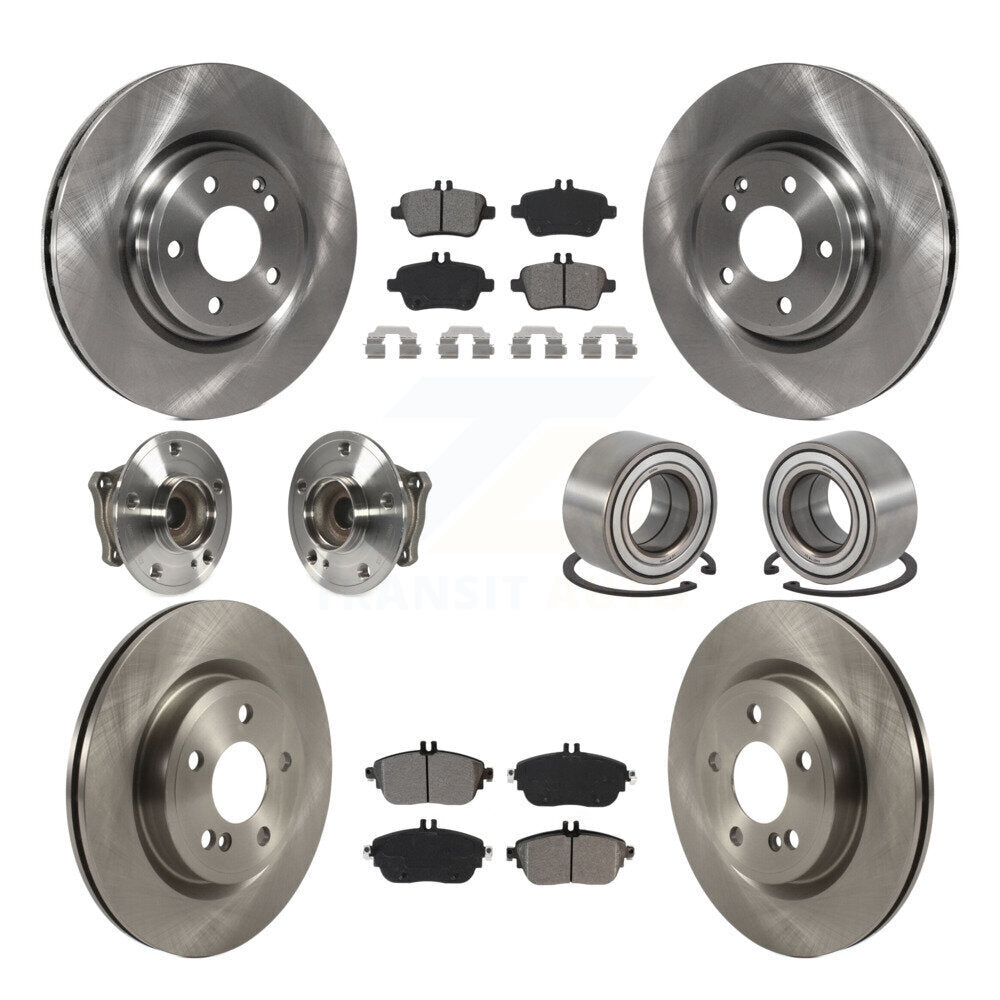 [Avant + Arrière] Kit de Roulement de roue pour 2015-2017 Mercedes-Benz GLA250 FWD avec Vented KBB-117461