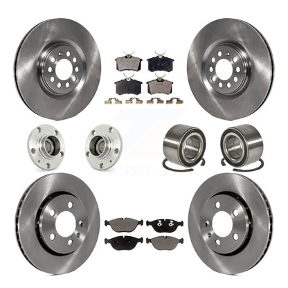 [Avant + Arrière] Kit de Roulement de roue pour 2006 Audi TT Quattro 3.2L avec 256mm Diameter Rotor KBB-117473