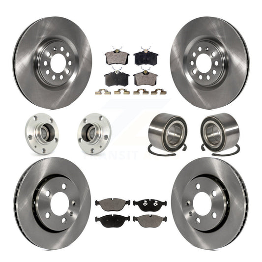 [Avant + Arrière] Kit de Roulement de roue pour 2006 Audi TT Quattro 3.2L avec 256mm Diameter Rotor KBB-117473