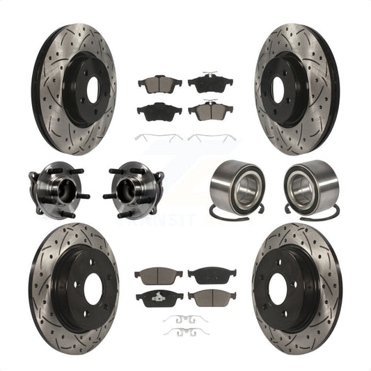 [Avant + Arrière] Kit de Roulement de roue pour 2013 Ford Focus ST sans Active Park Assist KBB-117484 par Transit Auto