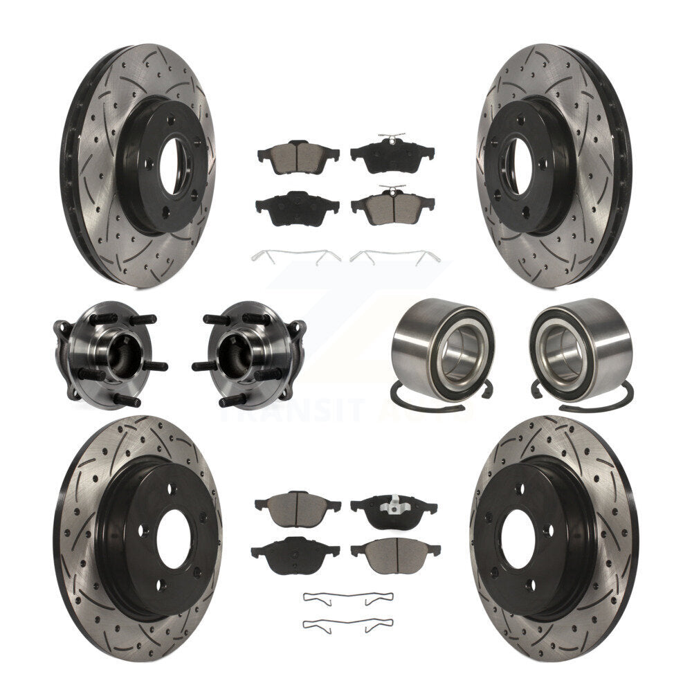 [Avant + Arrière] Kit de Roulement de roue pour Ford Focus sans Active Park Assist KBB-117486