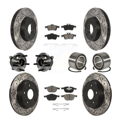 [Avant + Arrière] Kit de Roulement de roue pour Ford Focus sans Active Park Assist KBB-117486