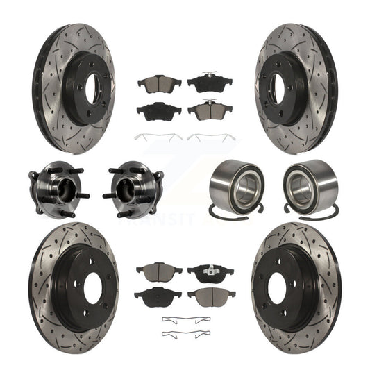 [Avant + Arrière] Kit de Roulement de roue pour Ford Focus sans Active Park Assist KBB-117486