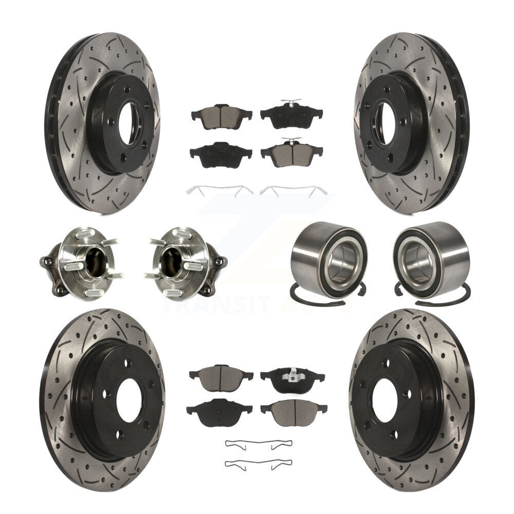 [Avant + Arrière] Kit de Roulement de roue pour Ford Focus avec Parking Assist KBB-117487