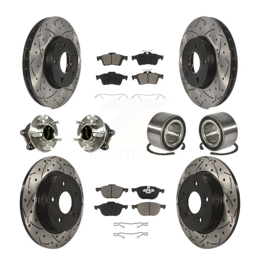 [Avant + Arrière] Kit de Roulement de roue pour Ford Focus avec Parking Assist KBB-117487