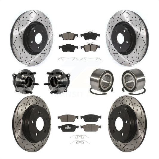 [Avant + Arrière] Kit de Roulement de roue pour Ford Focus sans Active Park Assist KBB-117490 par Transit Auto