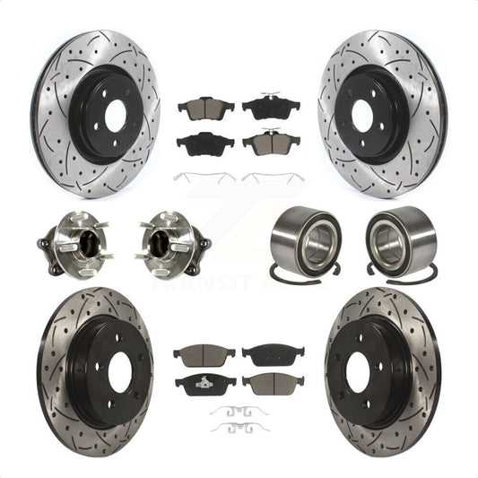 [Avant + Arrière] Kit de Roulement de roue pour Ford Focus avec Parking Assist KBB-117491 par Transit Auto