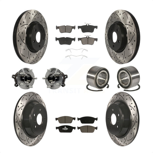 [Avant + Arrière] Kit de Roulement de roue pour Ford Escape Lincoln MKC KBB-117493 par Transit Auto