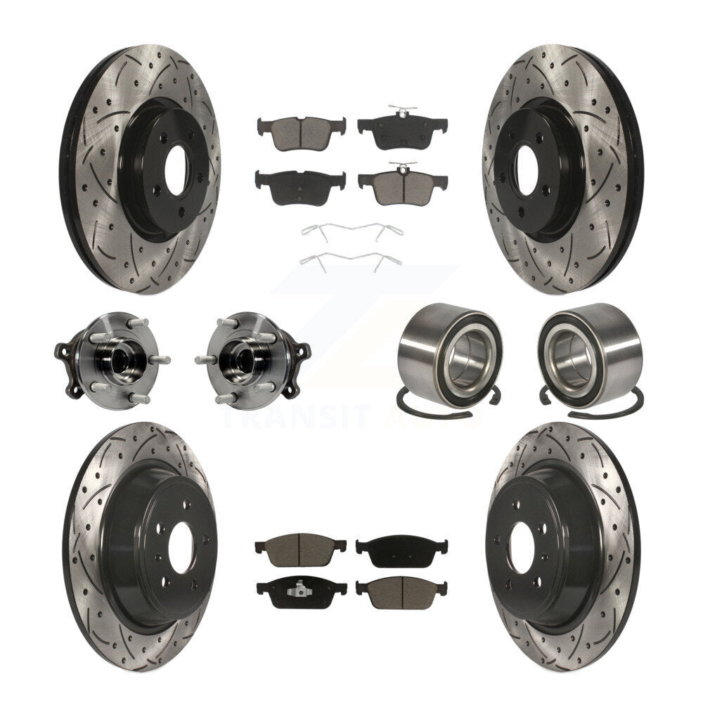 [Avant + Arrière] Kit de Roulement de roue pour Ford Escape Lincoln MKC KBB-117493