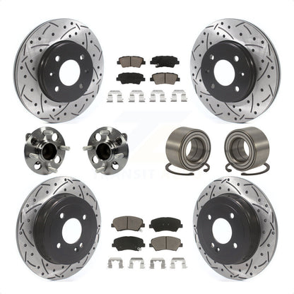 [Avant + Arrière] Kit de Roulement de roue pour 2012-2017 Hyundai Accent KBB-117495 par Transit Auto