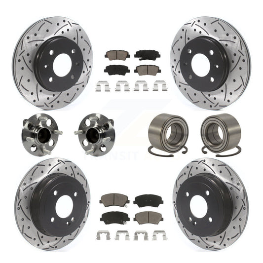 [Avant + Arrière] Kit de Roulement de roue pour 2012-2017 Hyundai Accent KBB-117495
