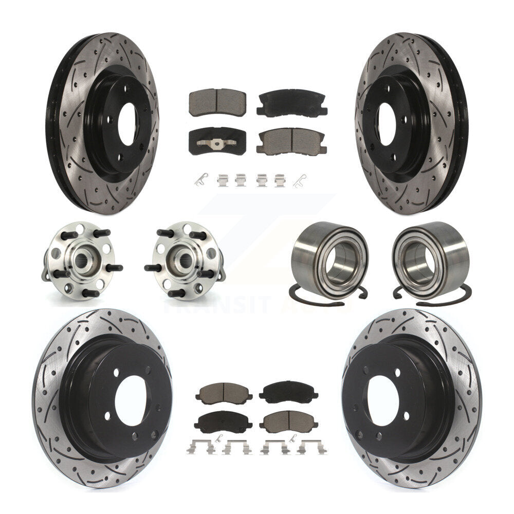 [Avant + Arrière] Kit de Roulement de roue pour Jeep Patriot Compass avec 302mm Diameter Rotor KBB-117506