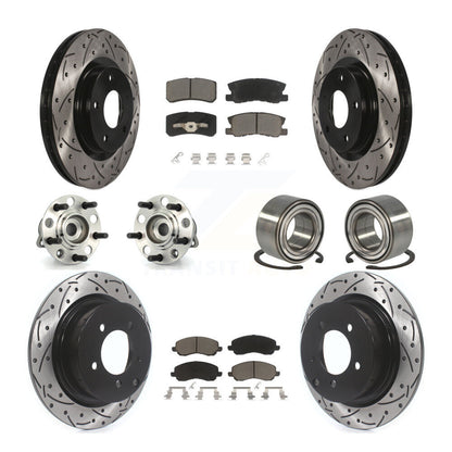 [Avant + Arrière] Kit de Roulement de roue pour Jeep Patriot Compass avec 302mm Diameter Rotor KBB-117506