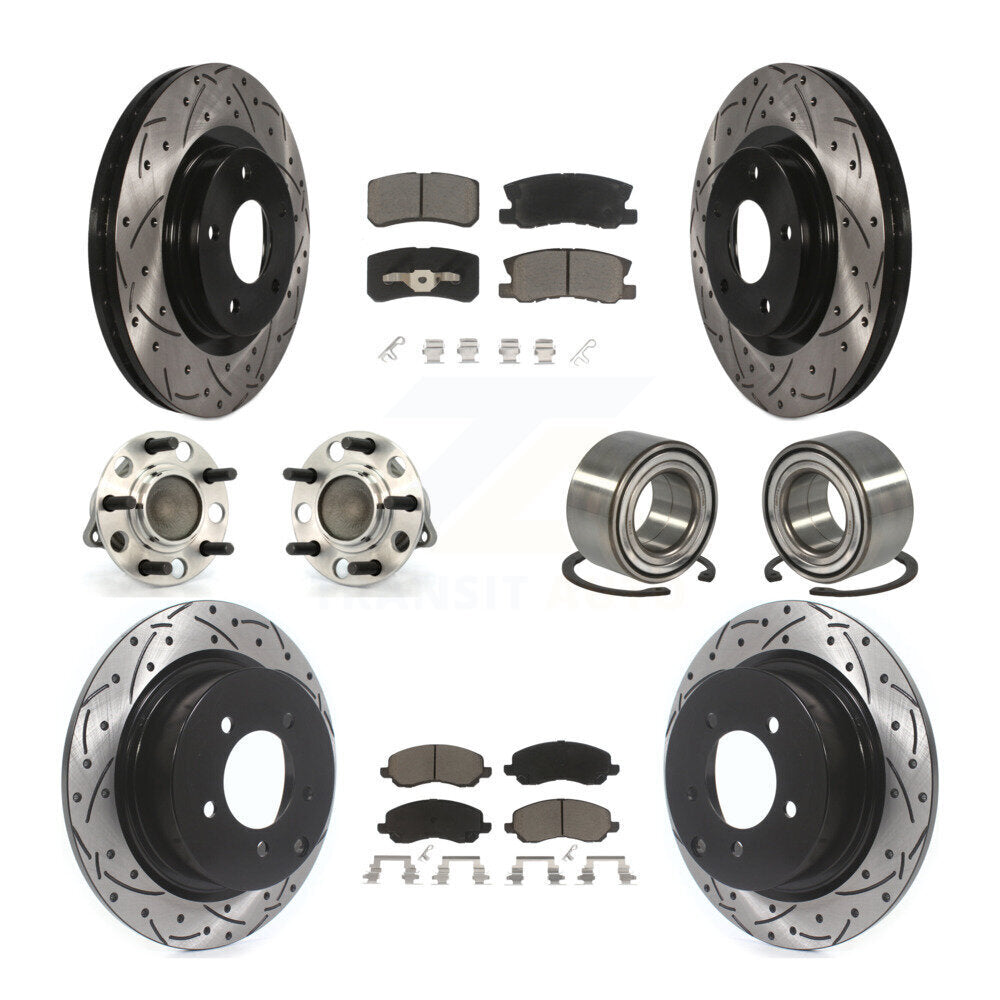 [Avant + Arrière] Kit de Roulement de roue pour Jeep Patriot Compass avec 302mm Diameter Rotor FWD KBB-117507