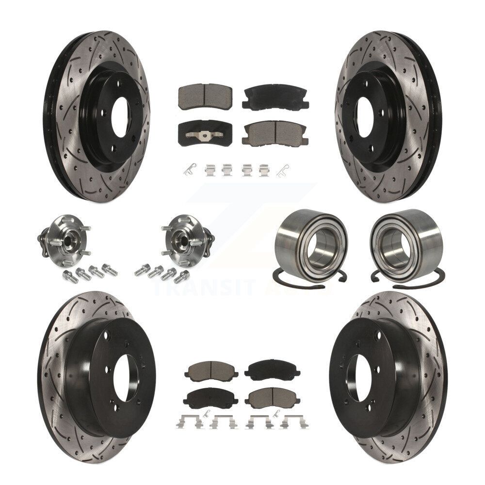 [Avant + Arrière] Kit de Roulement de roue pour Mitsubishi Outlander sans 7 Passenger Seating KBB-117514