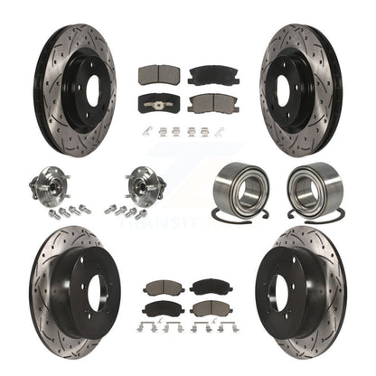 [Avant + Arrière] Kit de Roulement de roue pour Mitsubishi Outlander sans 7 Passenger Seating KBB-117514