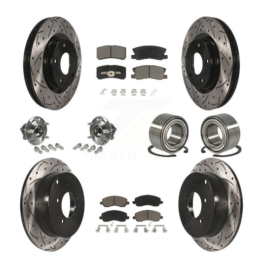 [Avant + Arrière] Kit de Roulement de roue pour Mitsubishi Outlander sans 7 Passenger Seating KBB-117514