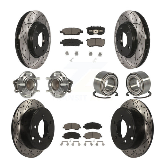[Avant + Arrière] Kit de Roulement de roue pour 2008-2009 Mitsubishi Lancer DE avec FWD Non-ABS KBB-117522