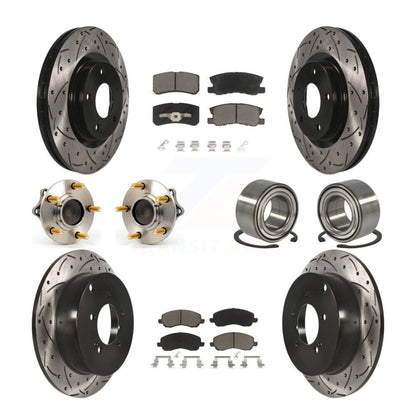 [Avant + Arrière] Kit de Roulement de roue pour 2011 Mitsubishi Outlander FWD avec 3.0L sans 7 Passenger Seating KBB-117523