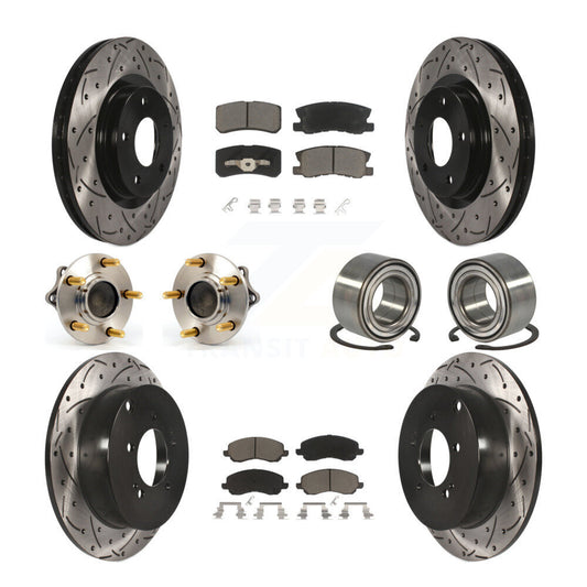 [Avant + Arrière] Kit de Roulement de roue pour 2011 Mitsubishi Outlander FWD avec 3.0L sans 7 Passenger Seating KBB-117523
