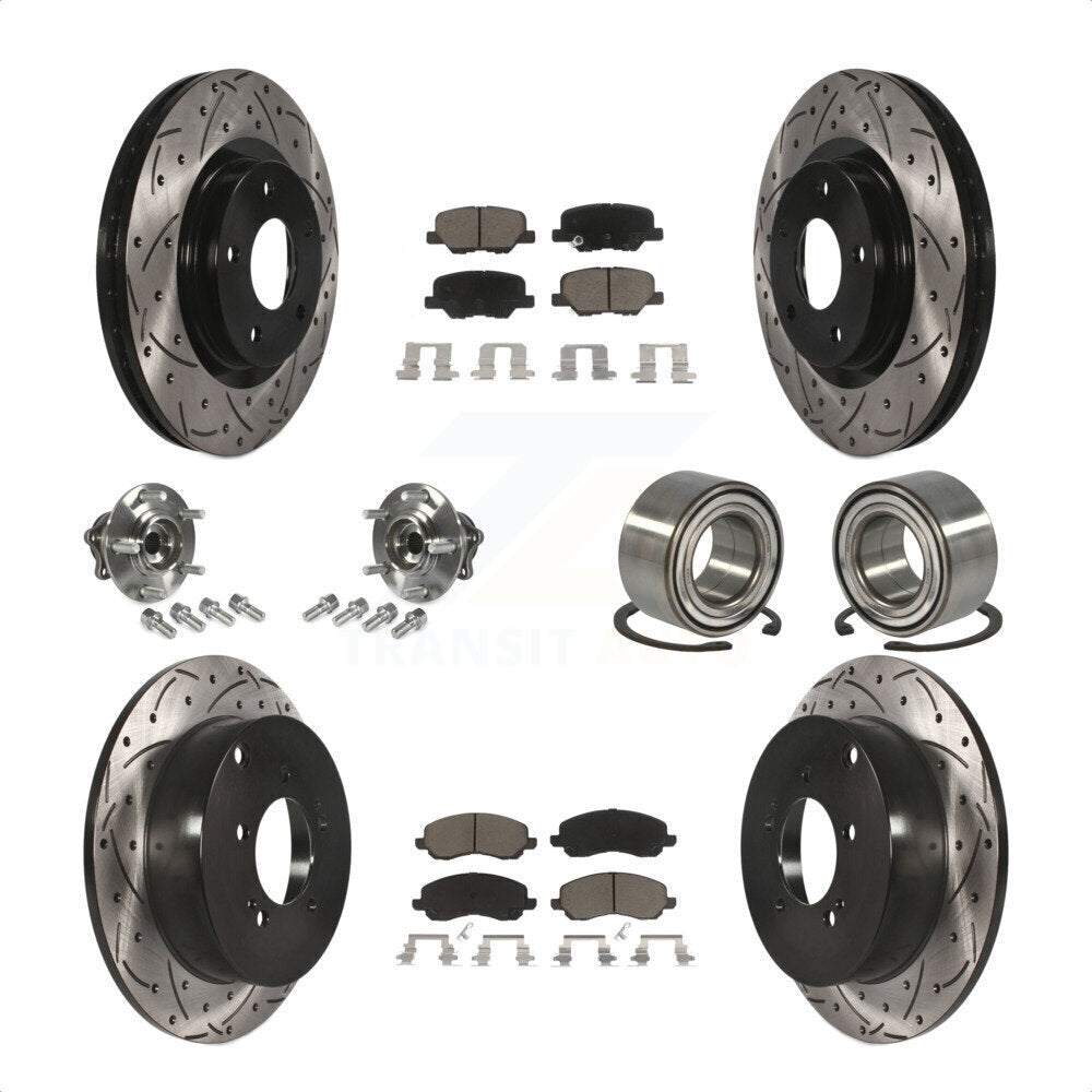 [Avant + Arrière] Kit de Roulement de roue pour 2013 Mitsubishi Outlander AWD avec 3.0L sans 7 Passenger Seating KBB-117526 par Transit Auto