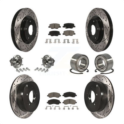 [Avant + Arrière] Kit de Roulement de roue pour 2013 Mitsubishi Outlander AWD avec 3.0L sans 7 Passenger Seating KBB-117526 par Transit Auto
