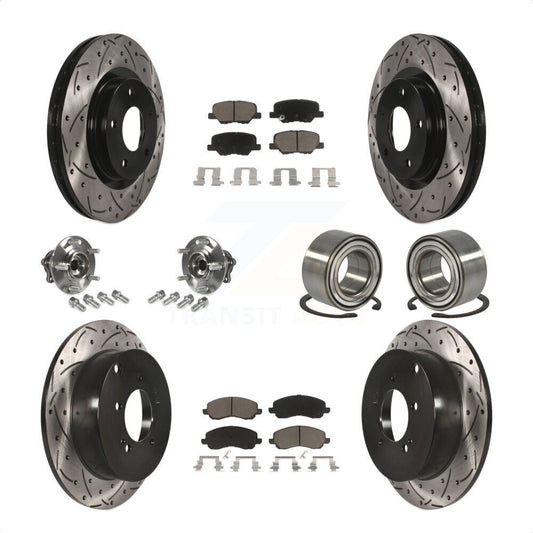[Avant + Arrière] Kit de Roulement de roue pour 2013 Mitsubishi Outlander AWD avec 3.0L sans 7 Passenger Seating KBB-117526 par Transit Auto