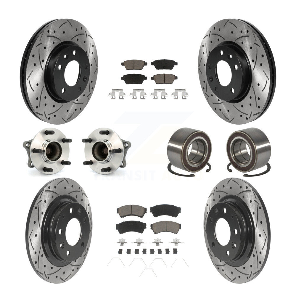 [Avant + Arrière] Kit de Roulement de roue pour 2009-2013 Mazda 6 2.5L KBB-117532