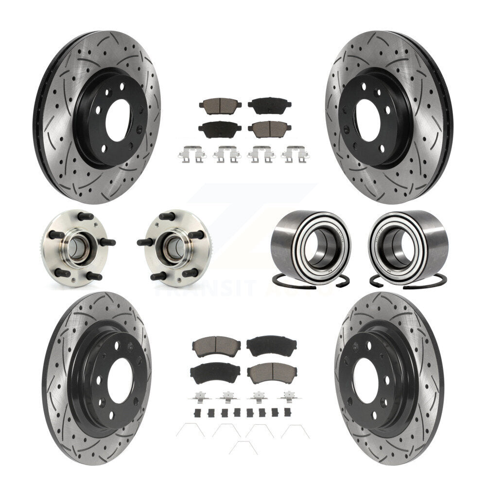 [Avant + Arrière] Kit de Roulement de roue pour Ford Fusion Lincoln MKZ Mercury Milan Mazda 6 Zephyr KBB-117533