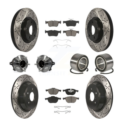 [Avant + Arrière] Kit de Roulement de roue pour 2017-2019 Ford Escape FWD avec 2.5L 1.5L sans Parking Assist KBB-117559