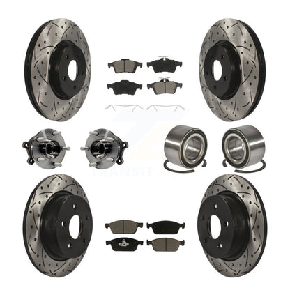 [Avant + Arrière] Kit de Roulement de roue pour 2013-2016 Ford Escape AWD avec 2.0L 1.6L KBB-117560
