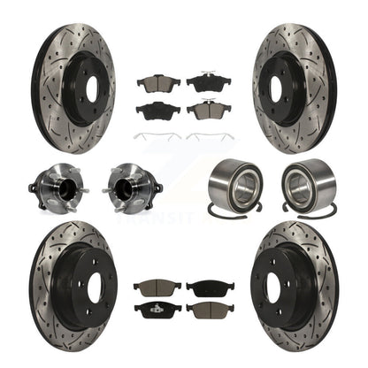 [Avant + Arrière] Kit de Roulement de roue pour 2013-2016 Ford Escape FWD avec 2.0L sans Parking Assist KBB-117561