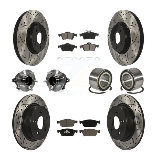 [Avant + Arrière] Kit de Roulement de roue pour 2013-2016 Ford Escape FWD avec 2.0L sans Parking Assist KBB-117561