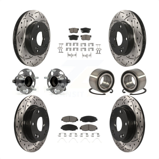 [Avant + Arrière] Kit de Roulement de roue pour 2013-2014 Honda Civic LX avec Manual transmission KBB-117567 par Transit Auto