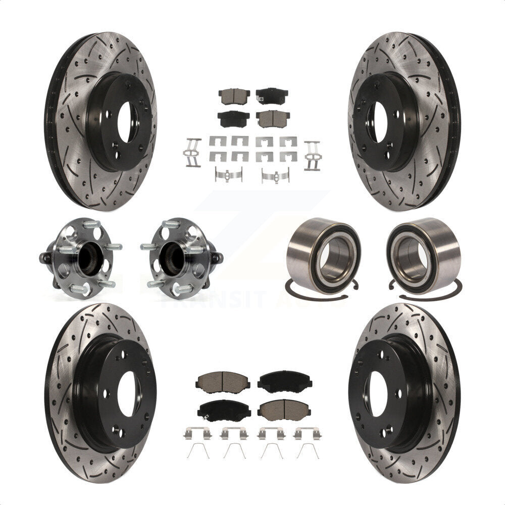 [Avant + Arrière] Kit de Roulement de roue pour 2015 Acura ILX 2.0L KBB-117569 par Transit Auto