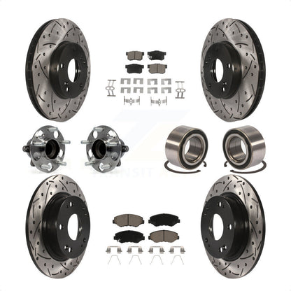 [Avant + Arrière] Kit de Roulement de roue pour 2015 Acura ILX 2.0L KBB-117569 par Transit Auto