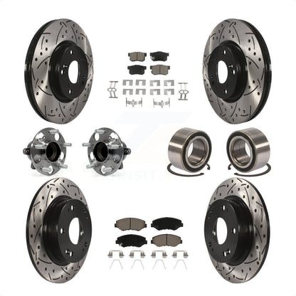 [Avant + Arrière] Kit de Roulement de roue pour 2013-2015 Acura ILX 2.4L KBB-117570 par Transit Auto