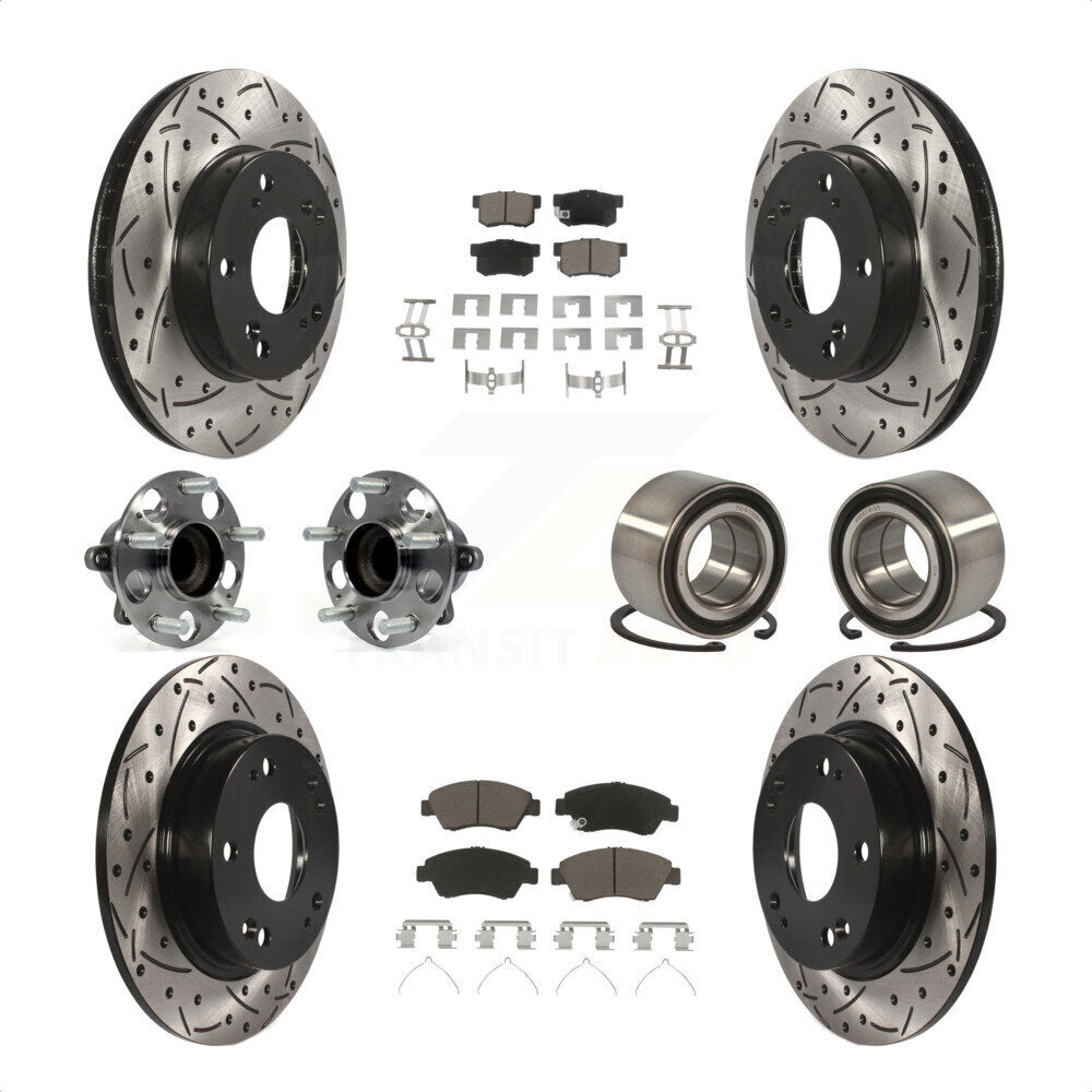 [Avant + Arrière] Kit de Roulement de roue pour 2013-2014 Acura ILX 1.5L KBB-117572 par Transit Auto
