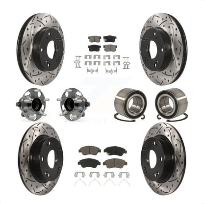 [Avant + Arrière] Kit de Roulement de roue pour 2013-2014 Acura ILX 1.5L KBB-117572 par Transit Auto
