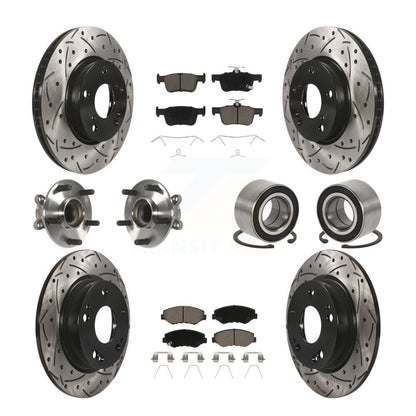 [Avant + Arrière] Kit de Roulement de roue pour Honda Civic KBB-117573
