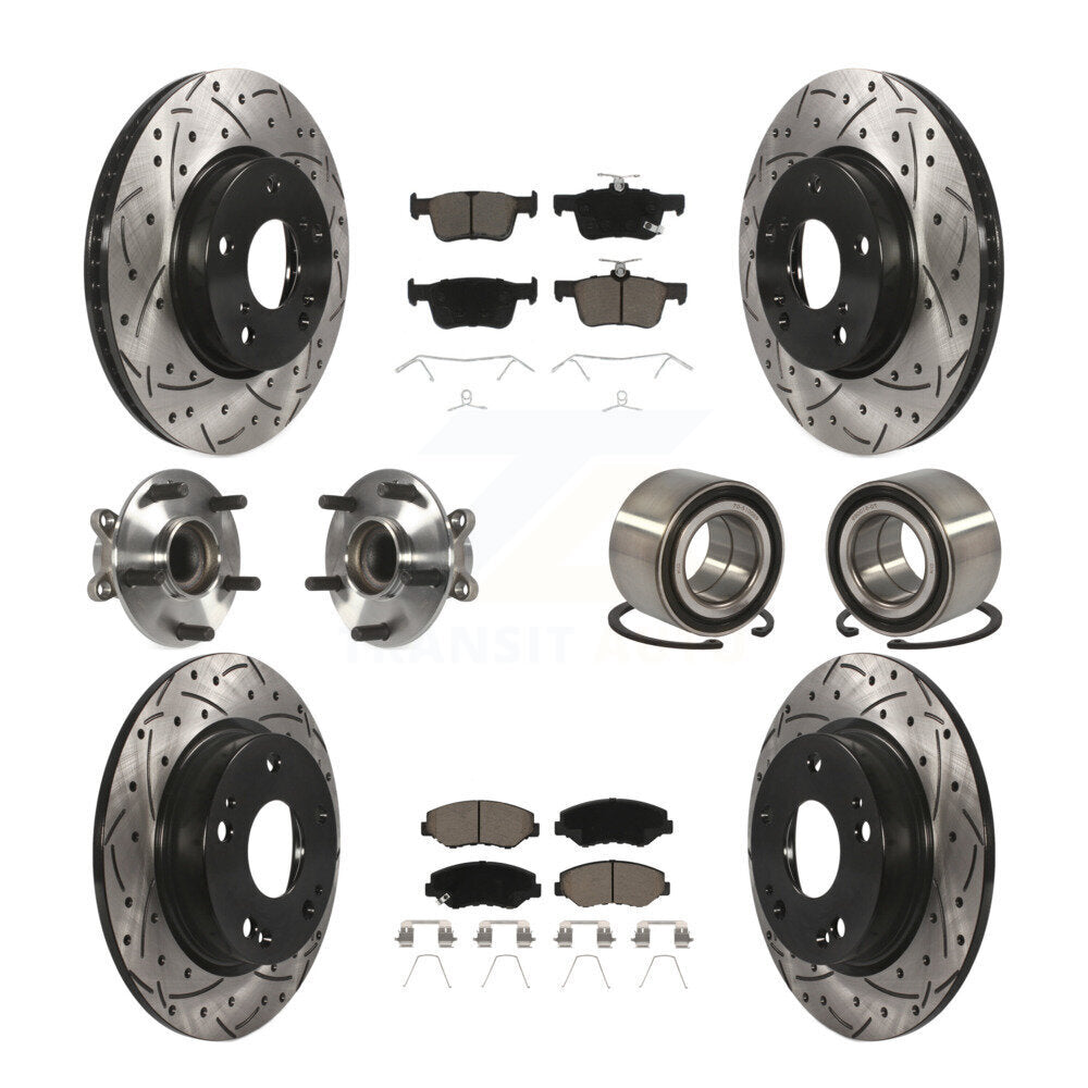 [Avant + Arrière] Kit de Roulement de roue pour Honda Civic KBB-117578