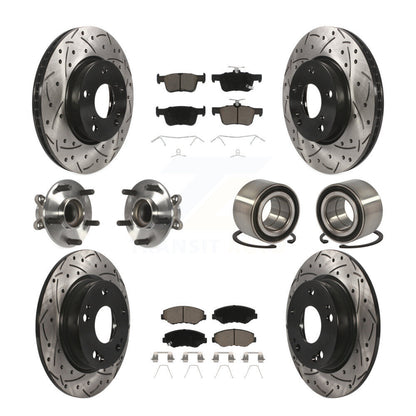 [Avant + Arrière] Kit de Roulement de roue pour Honda Civic KBB-117578