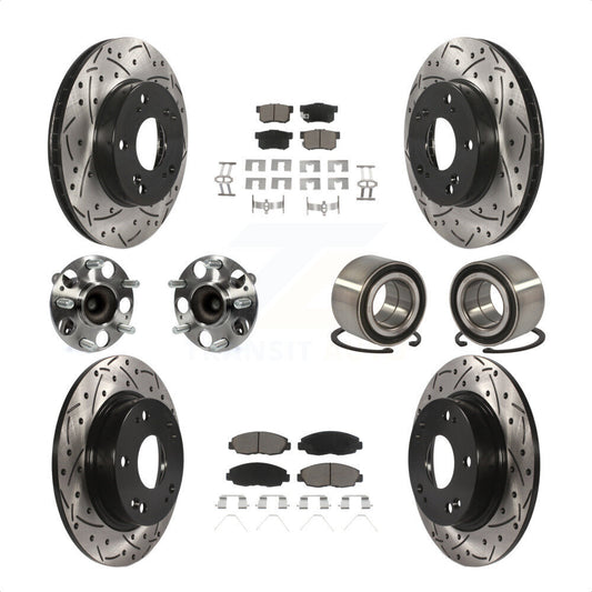 [Avant + Arrière] Kit de Roulement de roue pour 2012 Honda Civic LX Vehicles Manufactured In Canada KBB-117581 par Transit Auto